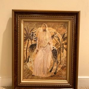 RARE Find! Johnnie Chardonn “Righteous Woman “ Art On Canvas